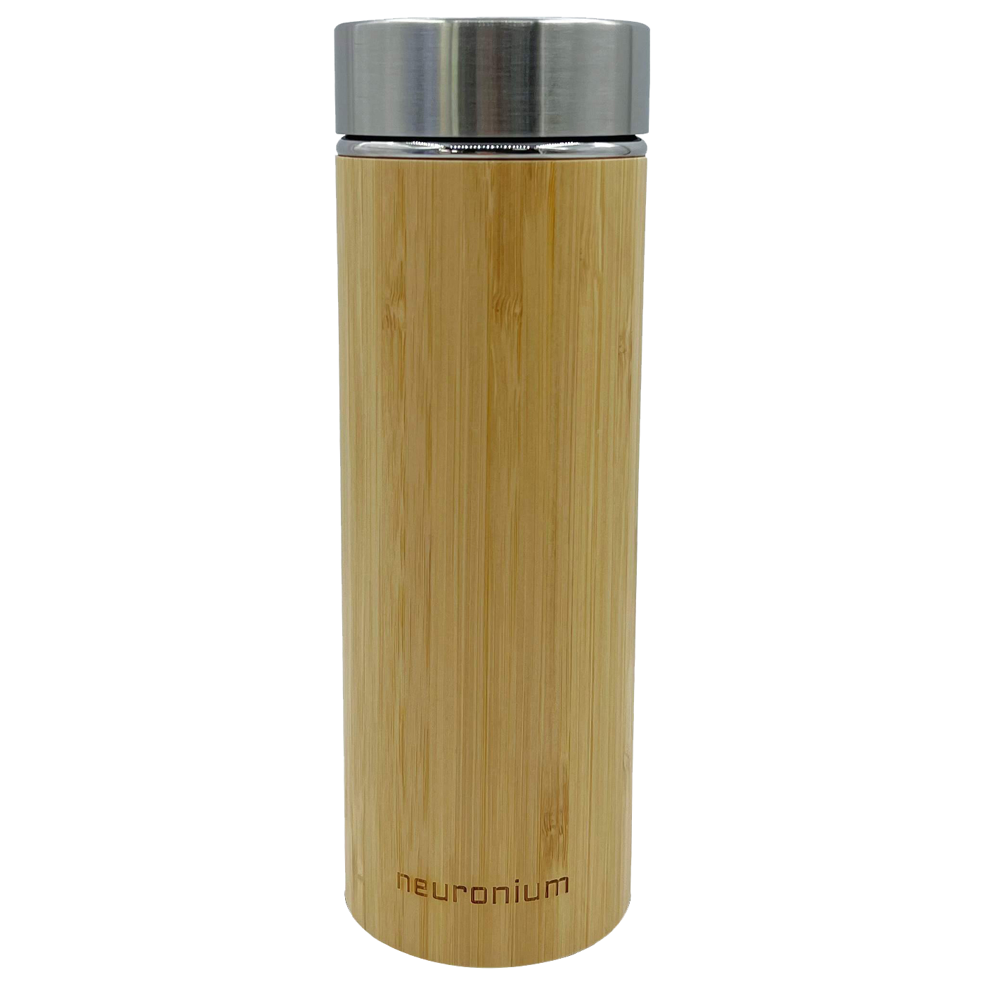 Double Wall Bamboo & Stainless-steel Thermos With Leakproof Design and Tea  Infuser Eco-friendly Insulated Travel Flask 