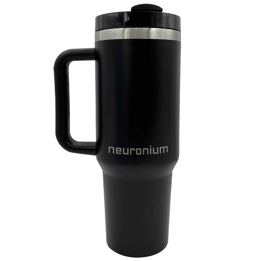 Vacuum Insulated Coffee Mug Stainless Steel Travel Tumbler - Thermal Cup Black
